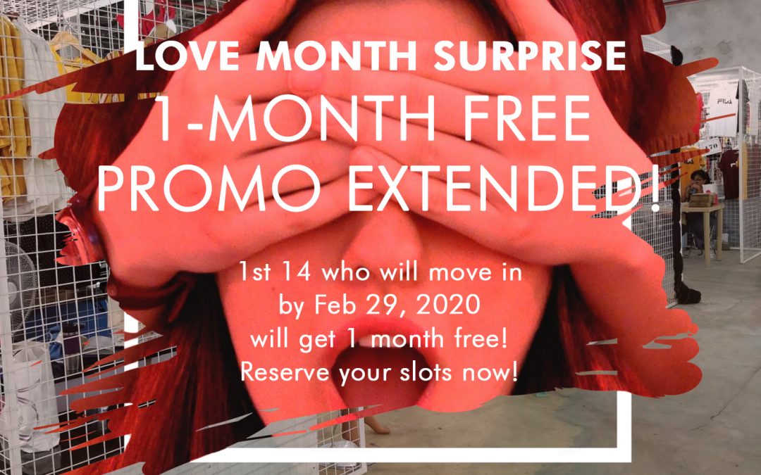 FREE 1-month RENT Promo Extended!