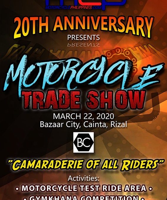 (Cancelled) MCP 20th Anniversary Motorcycle Trade Show March 22 2020 at Bazaar City