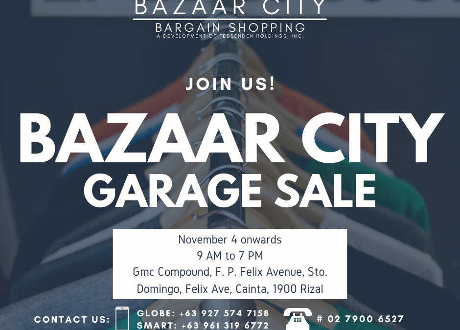 Garage Sale Event at Bazaar City is open to everyone!